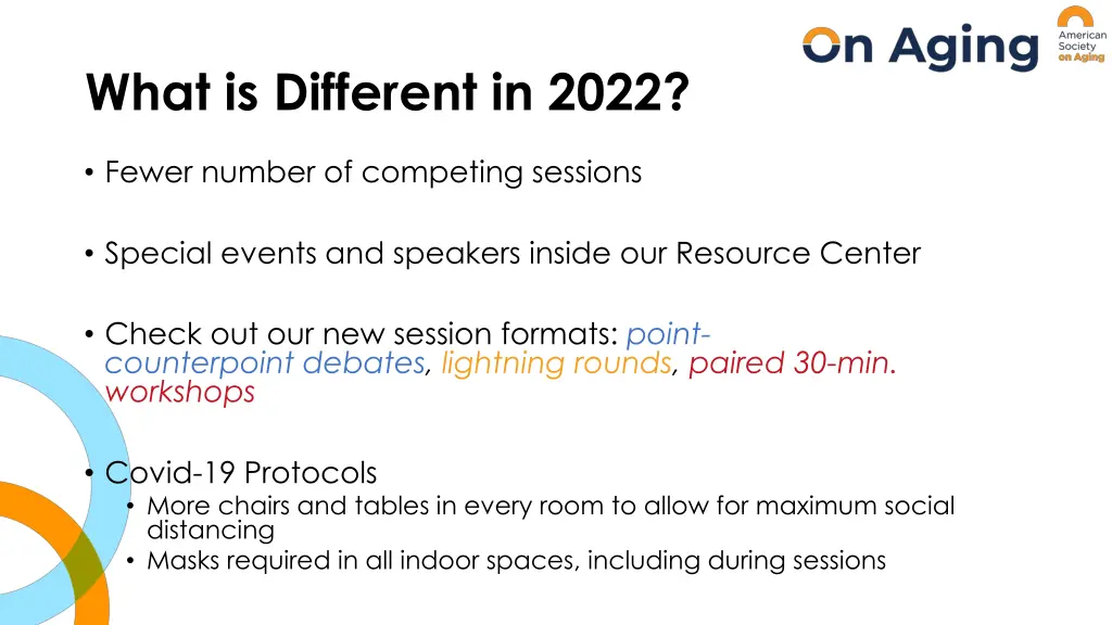 what is different in 2022
