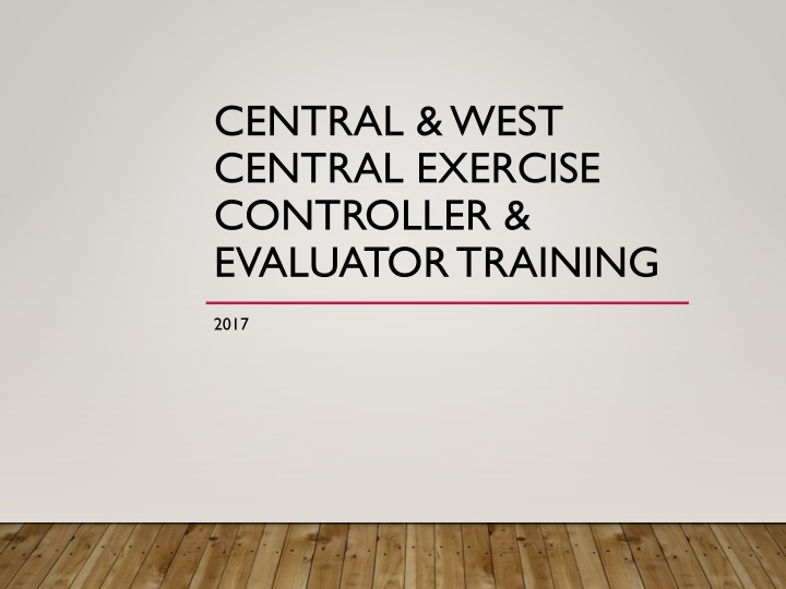 central west central exercise controller