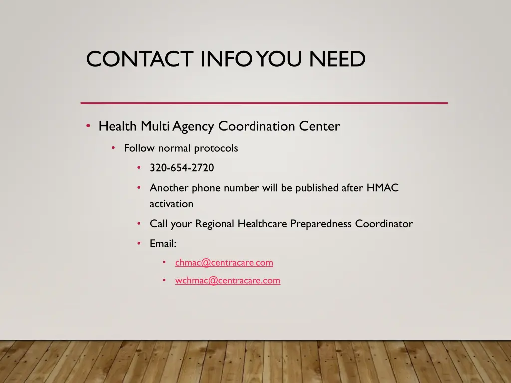 contact info you need 1