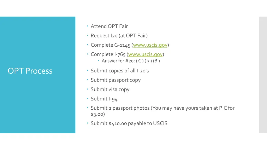 attend opt fair
