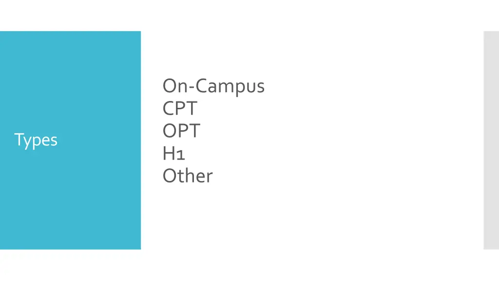 on campus cpt opt h1 other