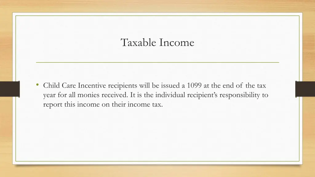 taxable income