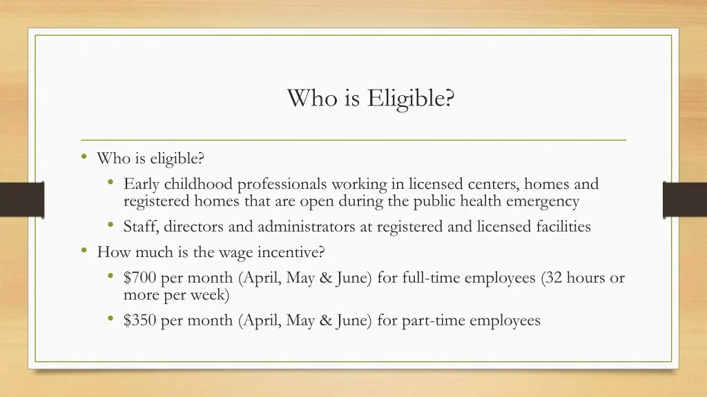 who is eligible