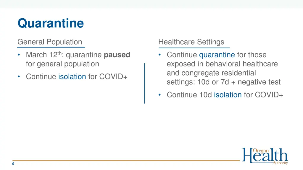 quarantine