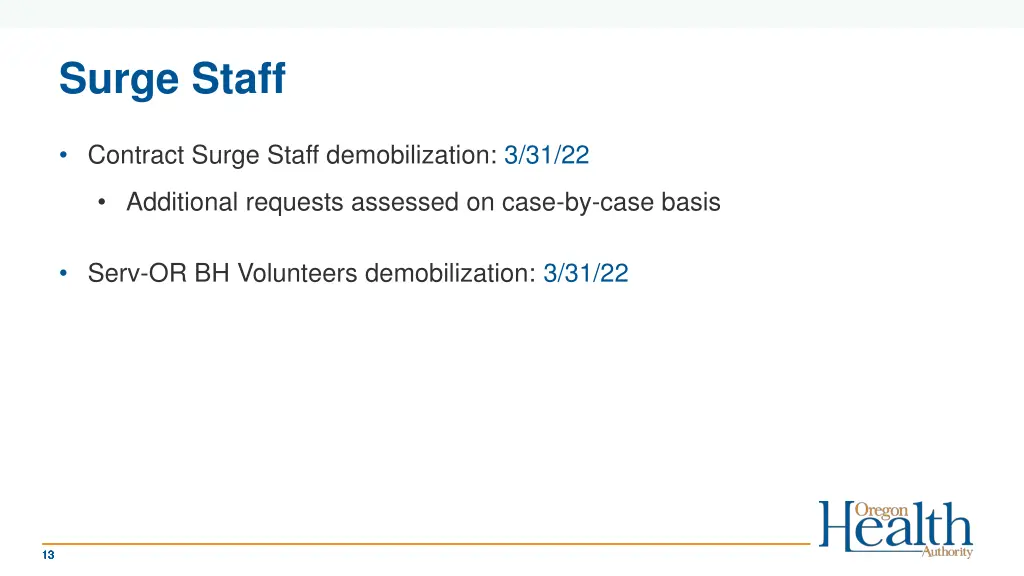 surge staff