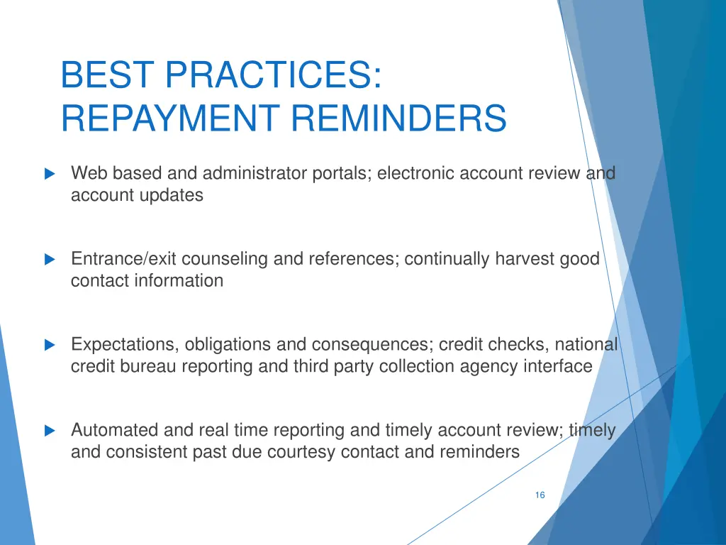 best practices repayment reminders 1