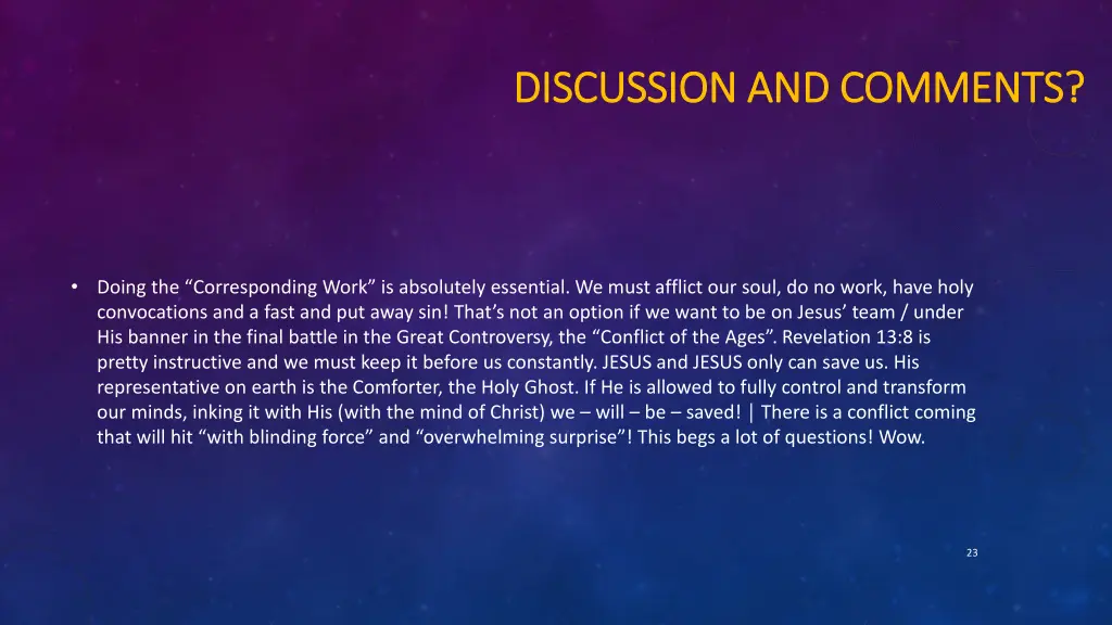 discussion discussion and