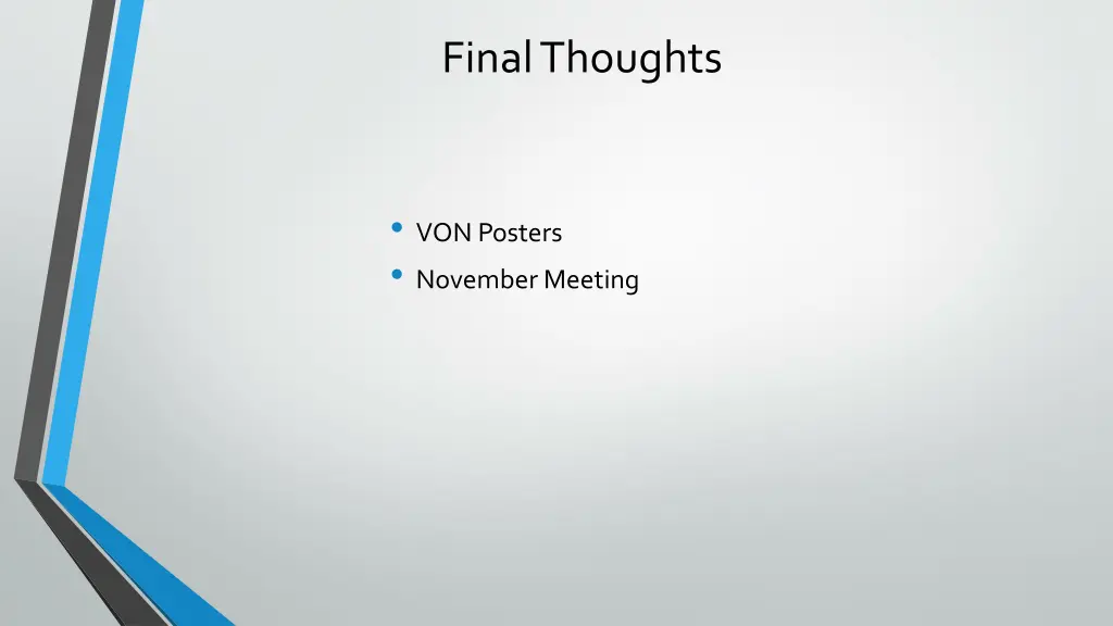 final thoughts