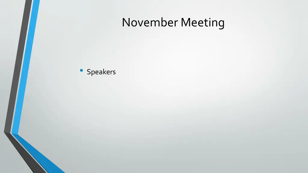 november meeting