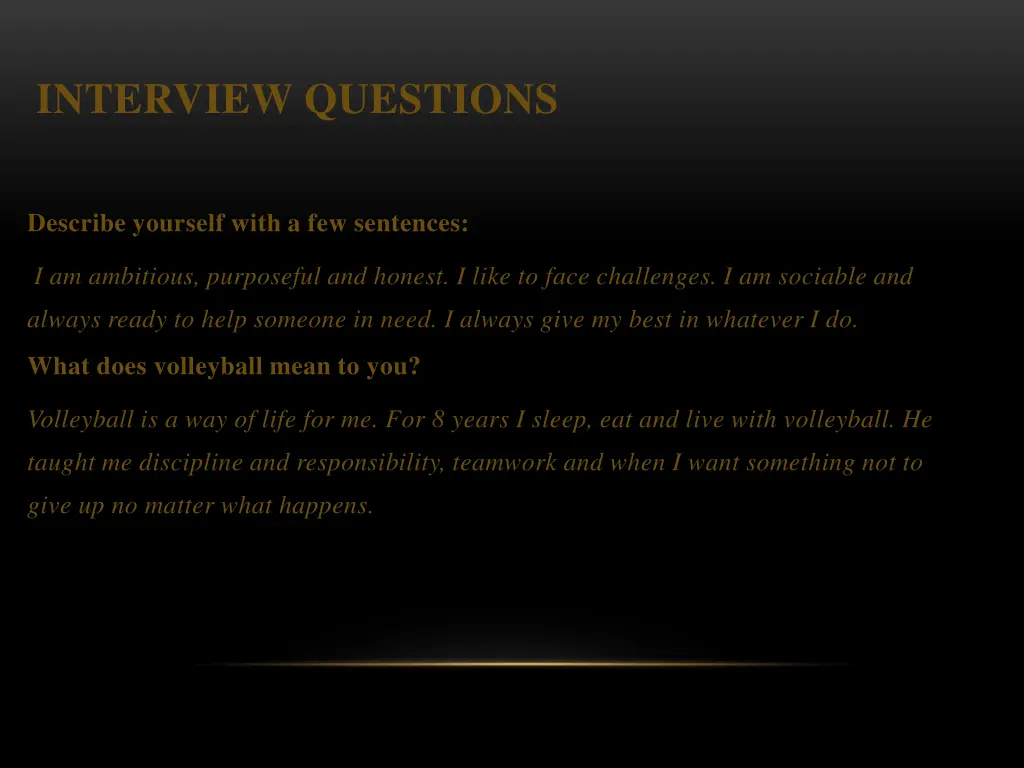 interview questions