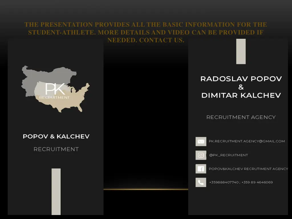 the presentation provides all the basic