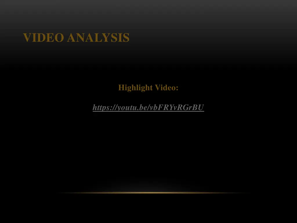 video analysis