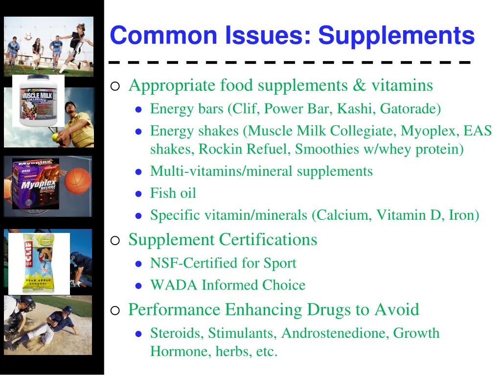 common issues supplements