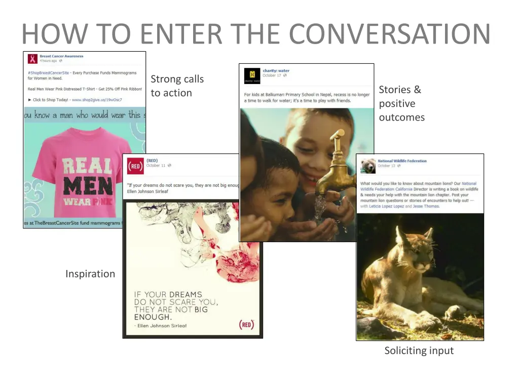 how to enter the conversation