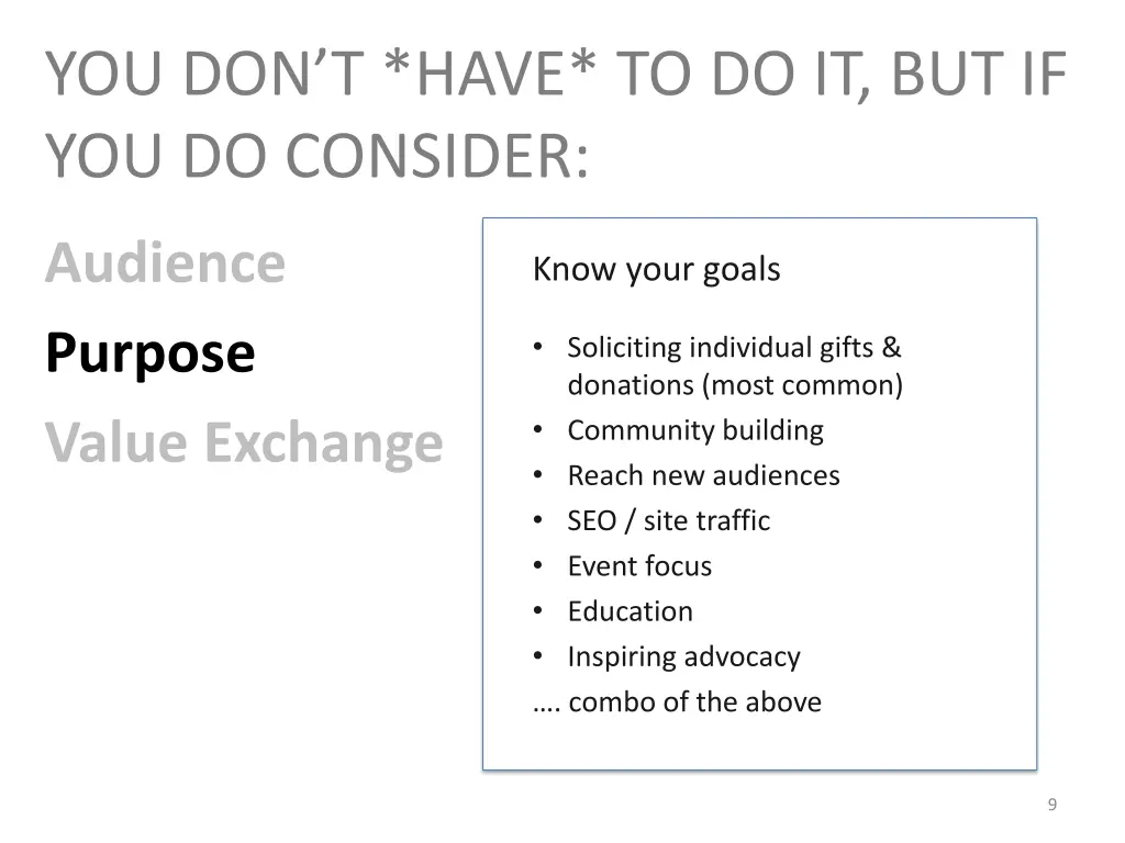 you don t have to do it but if you do consider 1