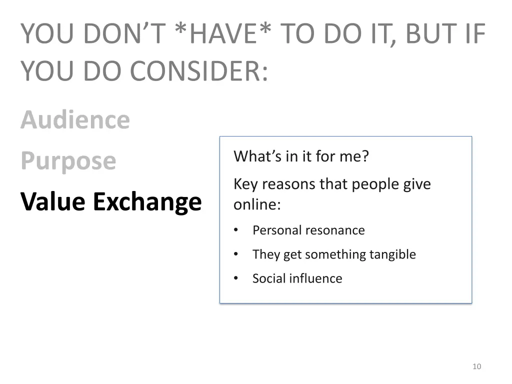 you don t have to do it but if you do consider 2