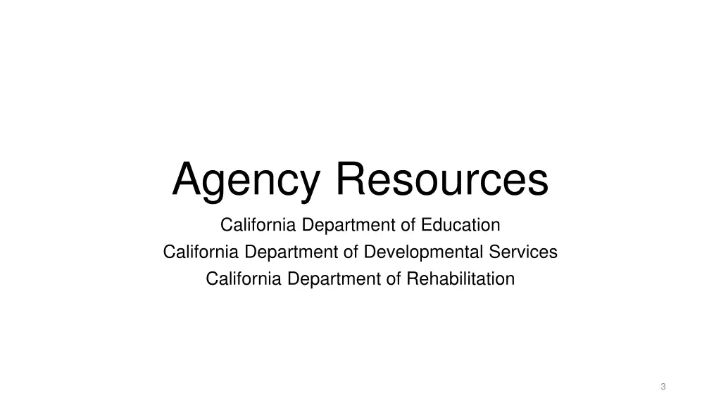 agency resources
