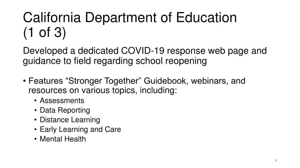 california department of education 1 of 3
