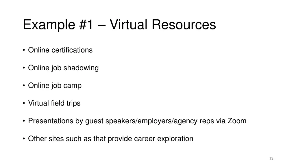 example 1 virtual resources