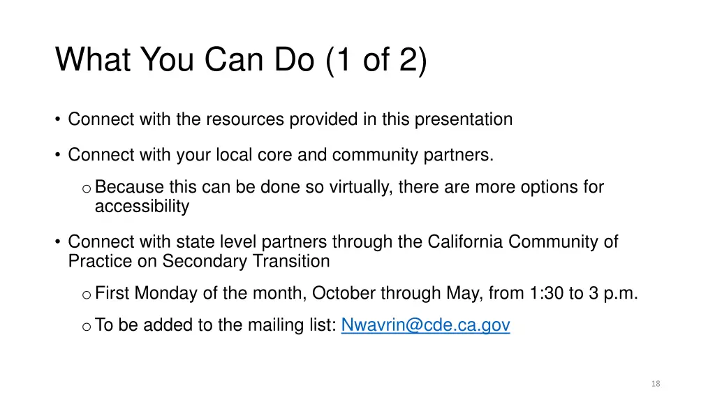 what you can do 1 of 2