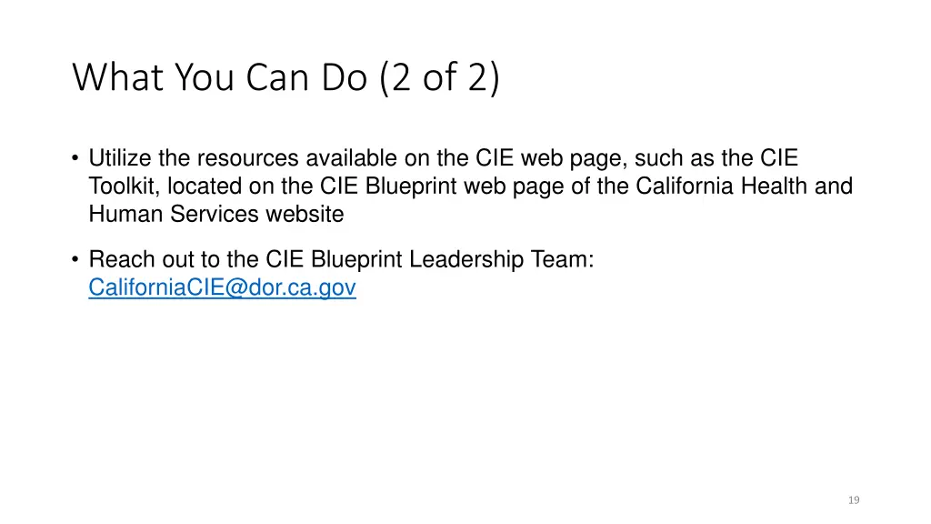what you can do 2 of 2