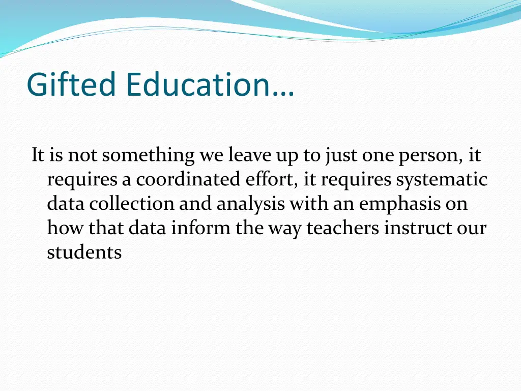 gifted education