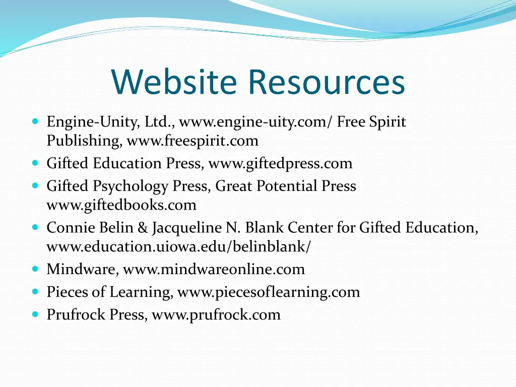 website resources 1