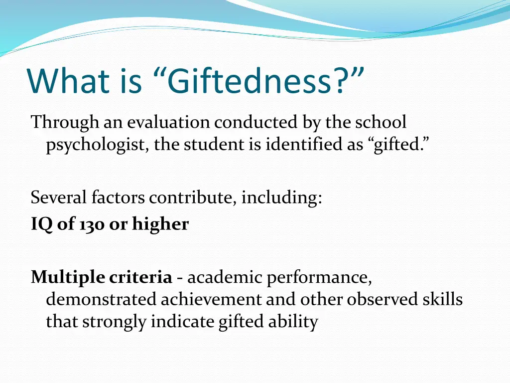what is giftedness 2