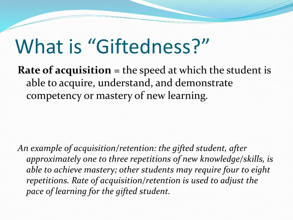 what is giftedness 4