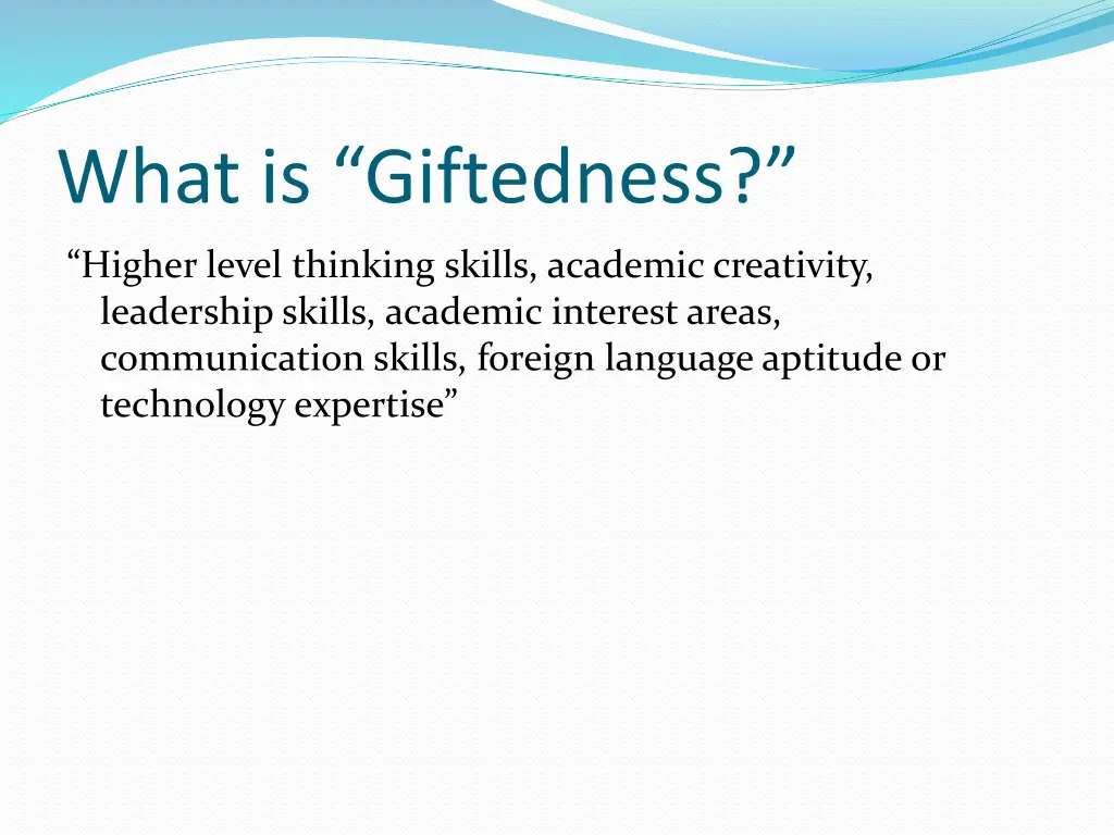 what is giftedness 5