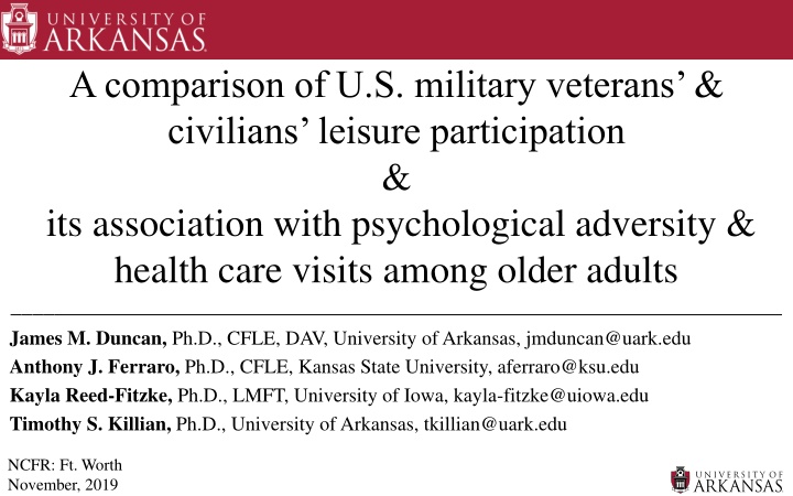 a comparison of u s military veterans civilians