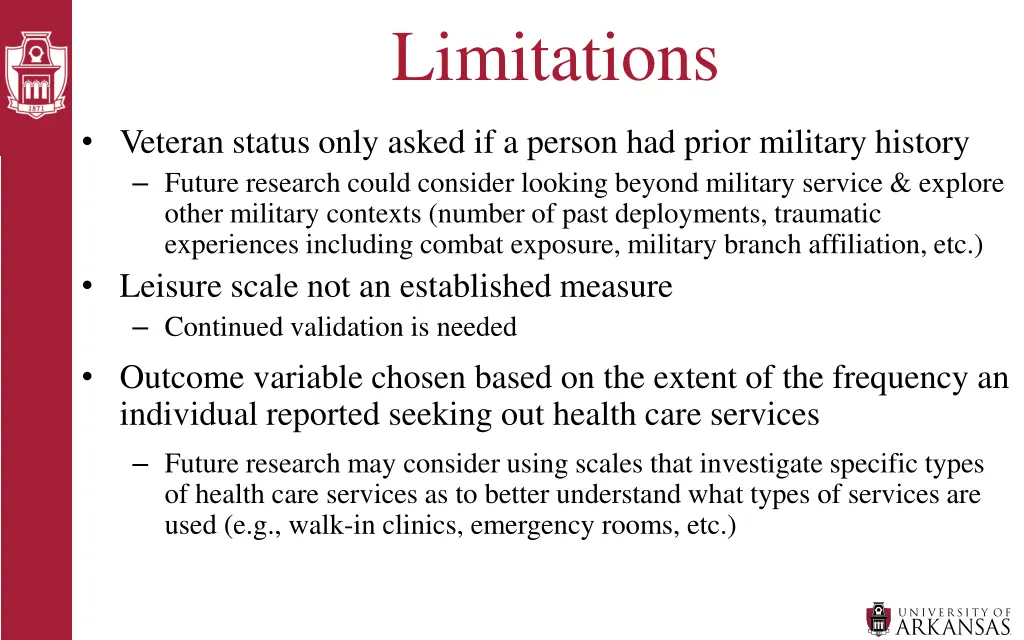 limitations