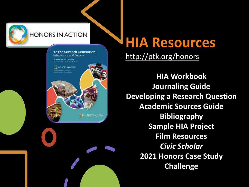hia resources http ptk org honors