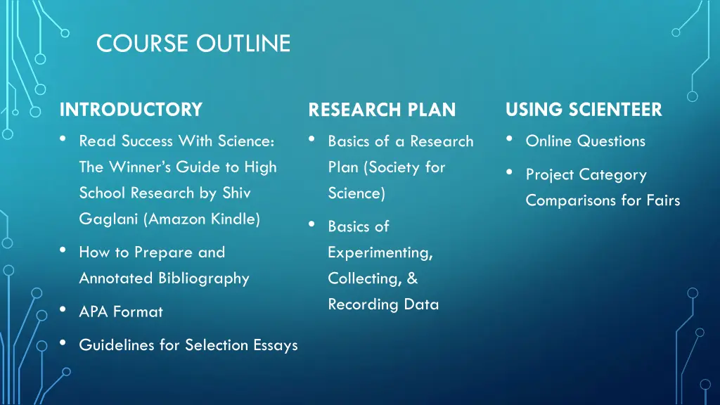 course outline