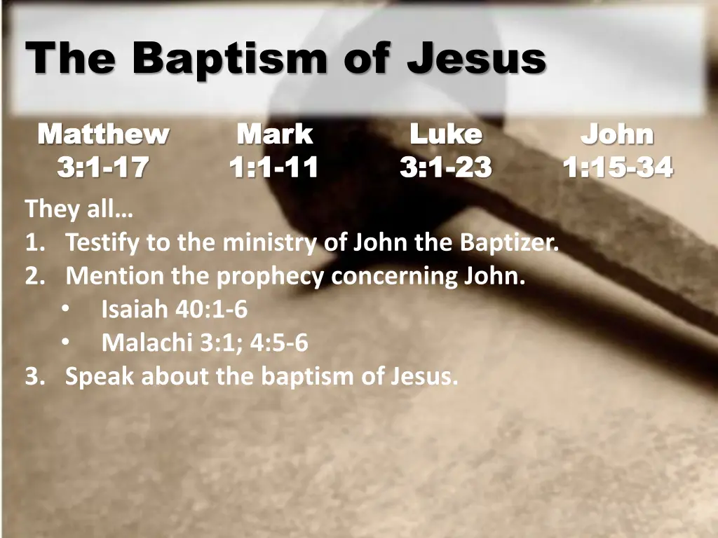 the baptism of jesus
