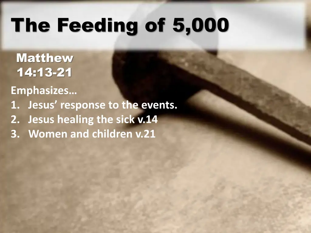 the feeding of 5 000 1