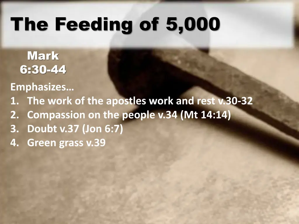 the feeding of 5 000 2