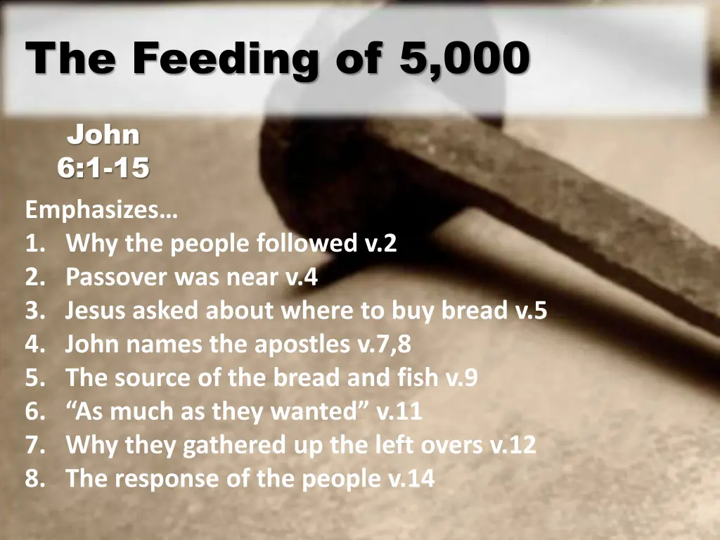 the feeding of 5 000 4