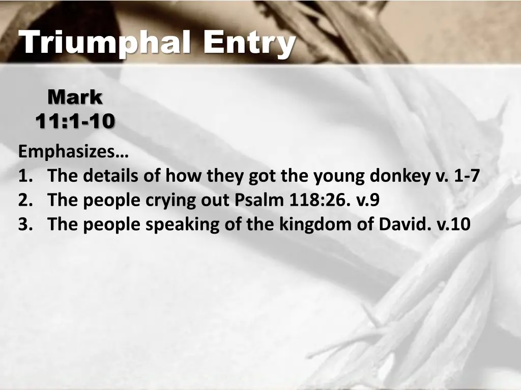 triumphal entry 2