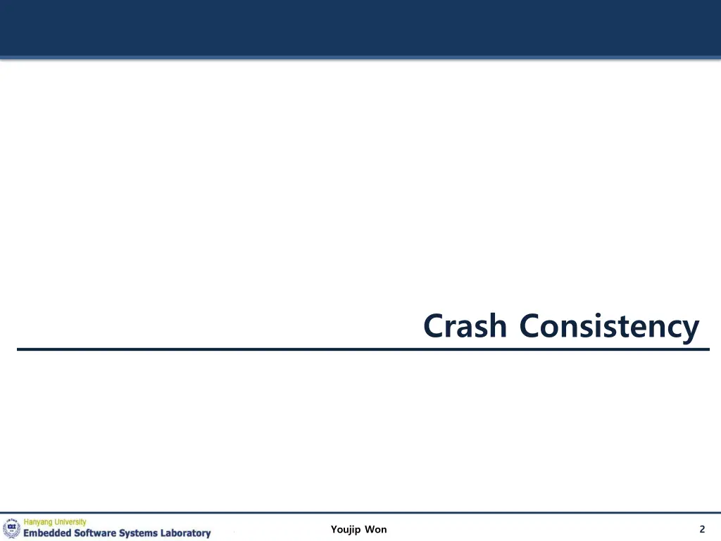 crash consistency