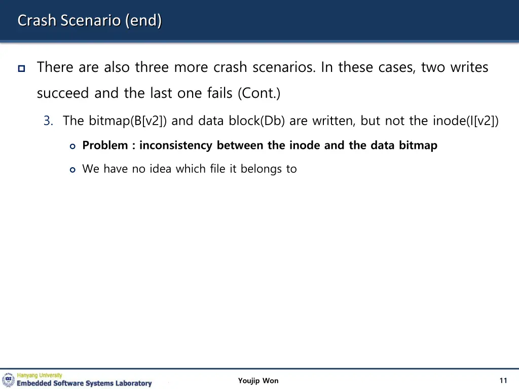 crash scenario end