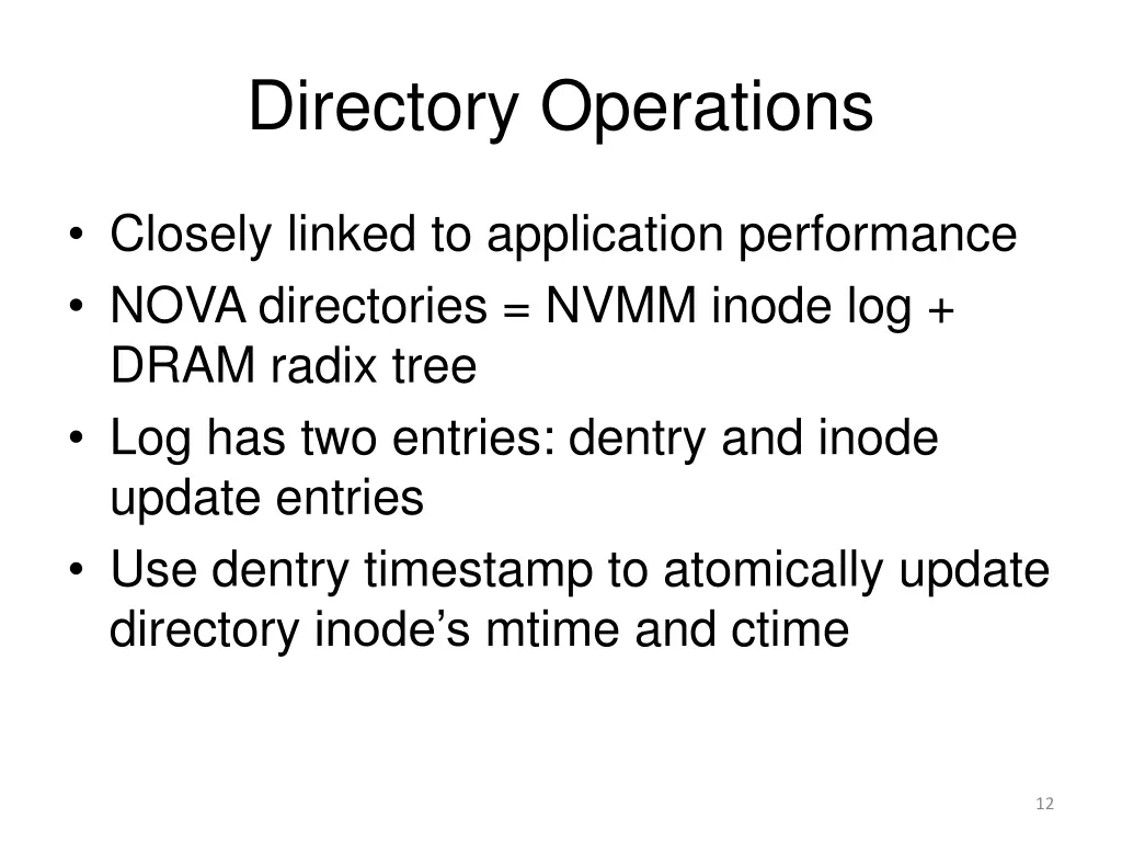 directory operations