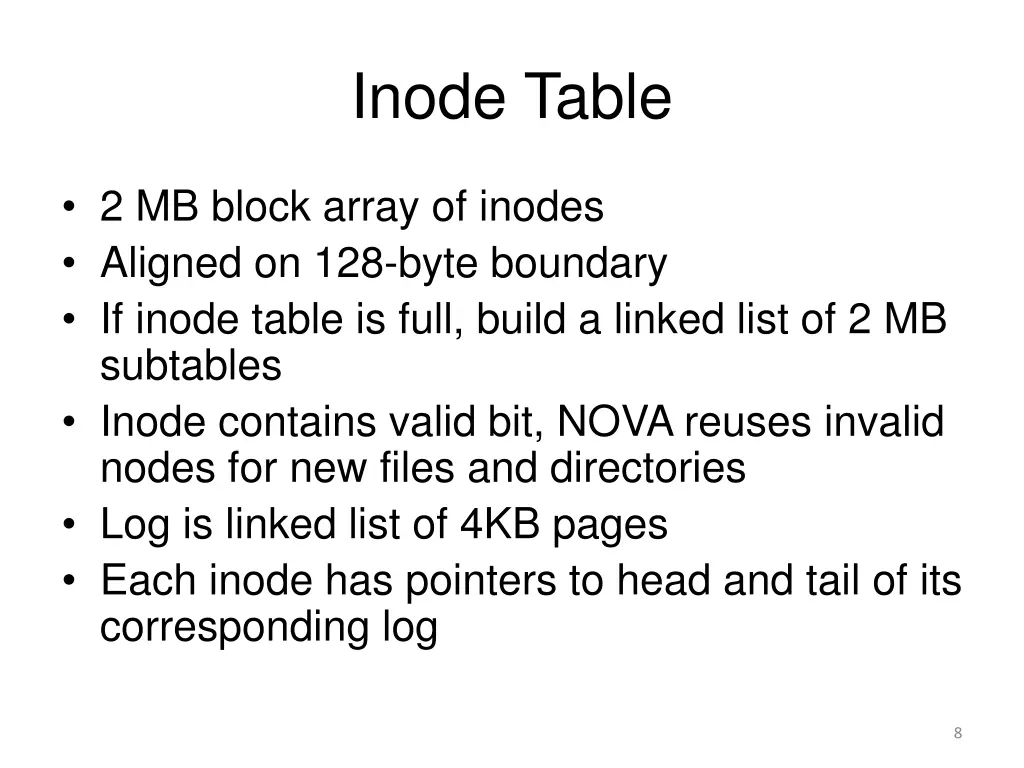 inode table