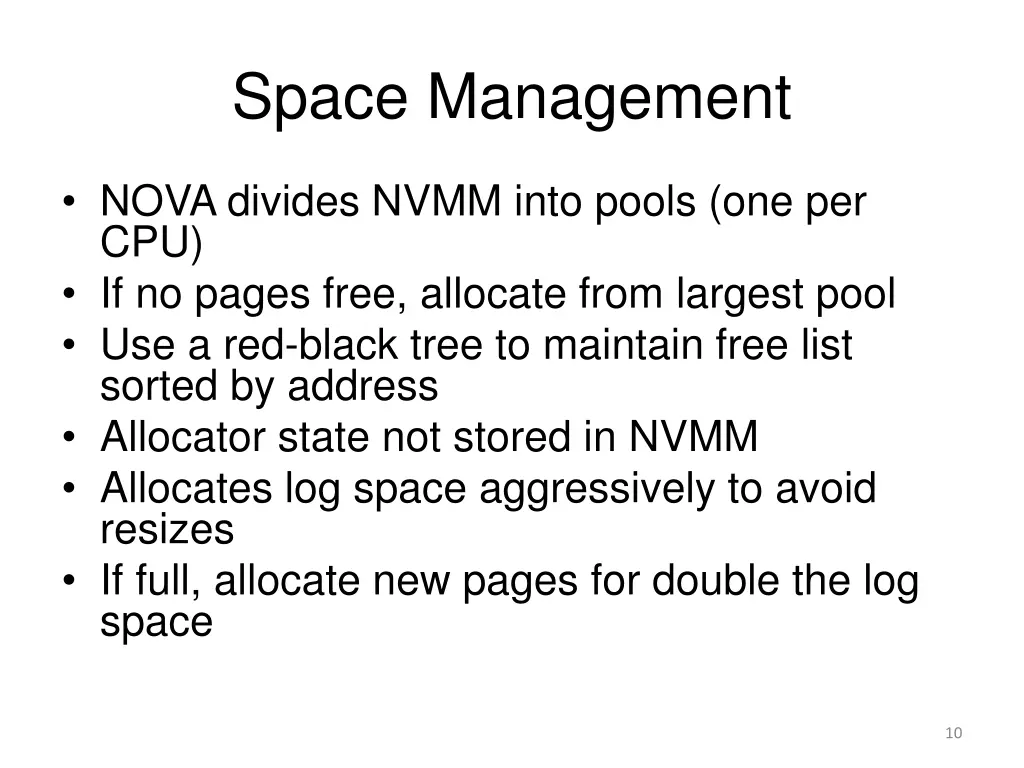 space management