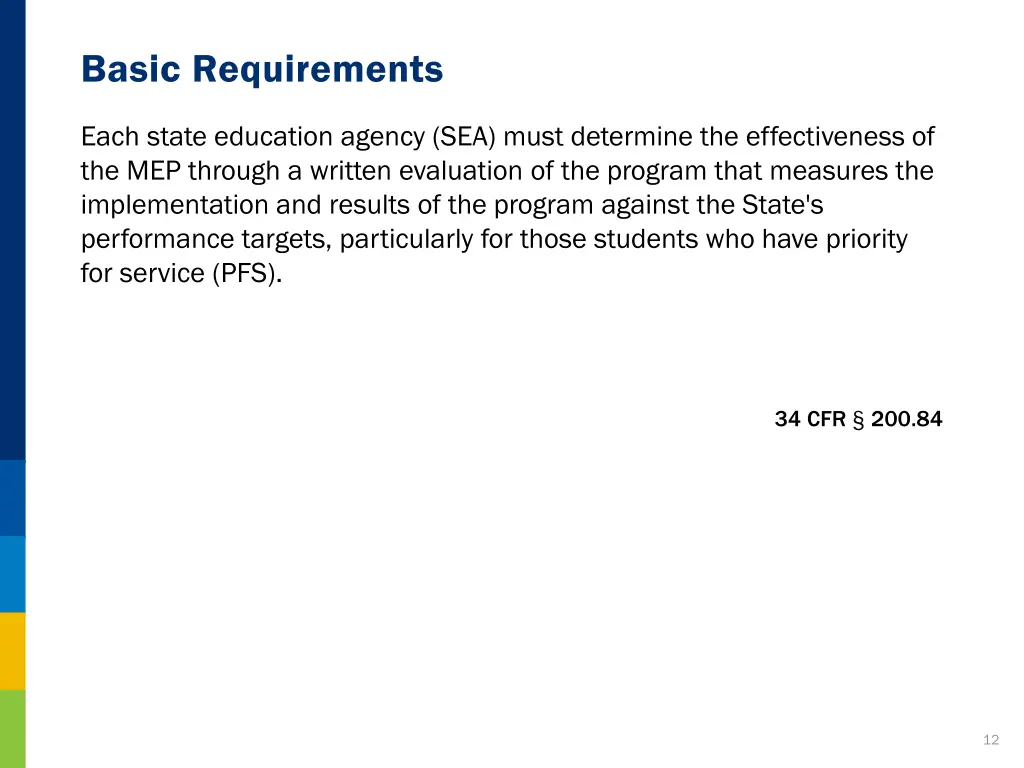 basic requirements 2