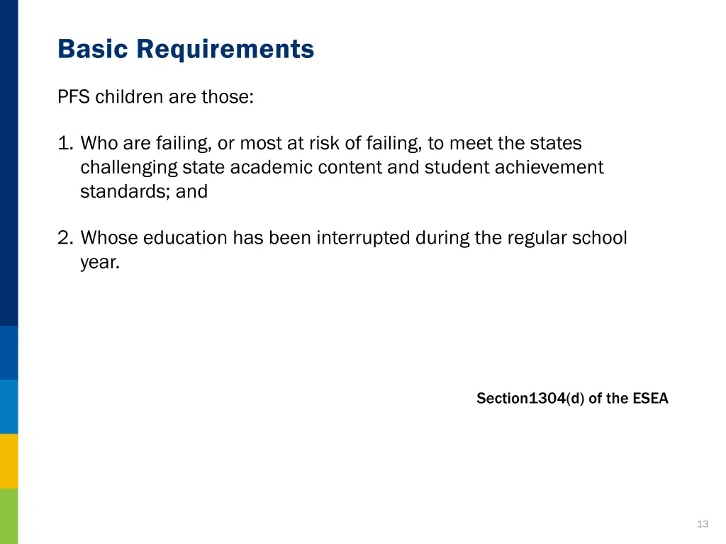basic requirements 3