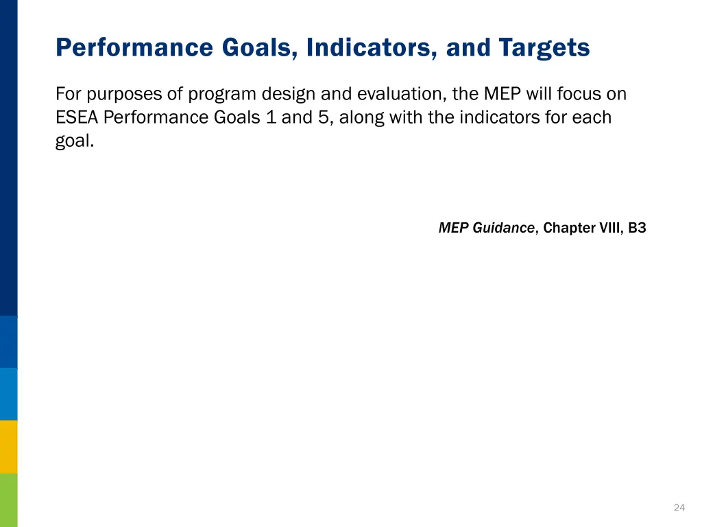 performance goals indicators and targets 1