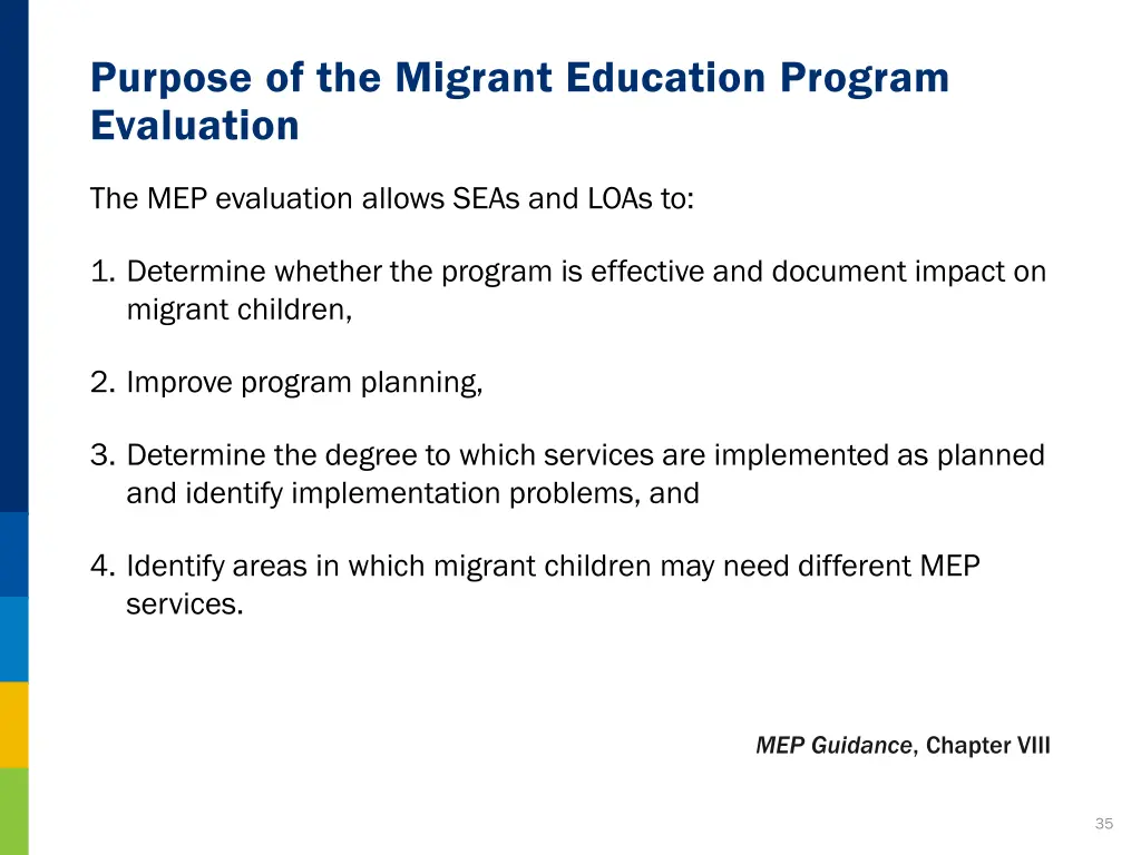purpose of the migrant education program 1