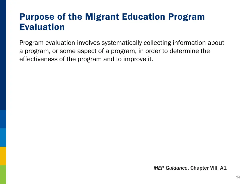 purpose of the migrant education program