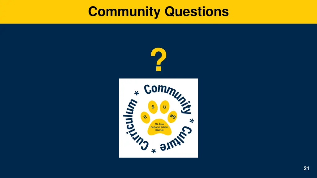 community questions